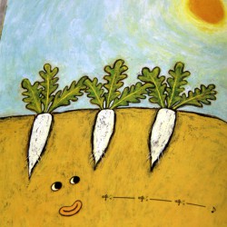 Here he spends the rest of his life nurturing carrots and everyone is happy!