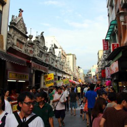 Daxi old street, with interesting baroque-style buildings from the Japanese era