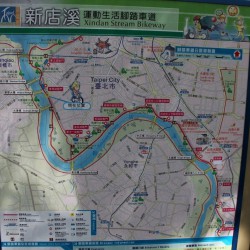 Map of the bike path